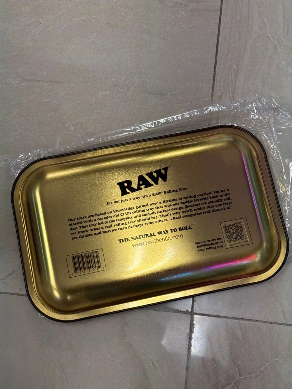 RAW Tray Blacked Out